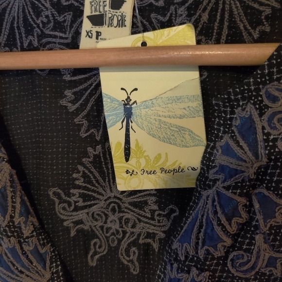 Free People Prickly Poppy Cotton Kaftan XS NWT - Picture 5 of 7